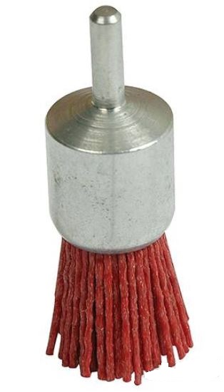 % CEPILLO ABRASIVO DE NYLON IMPREGNADO DE CARBURO DE SILICIO PARA MATERIALES GRUESOS, Ø 24 MM. TIPO BROCHA