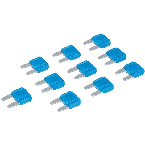 % BLISTER 10 MINIFUSIBLES ESTANDAR DE 15 A. *ATM*  PARA VEHÍCULOS, TENSION MAX. 32V. C/C (COLOR AZUL )