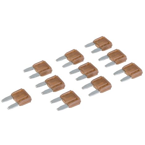 % BLISTER 10 MINIFUSIBLES ESTANDAR DE 7,5 A. *ATM*  PARA VEHÍCULOS, TENSION MAX. 32V. C/C (COLOR MARRÓN )
