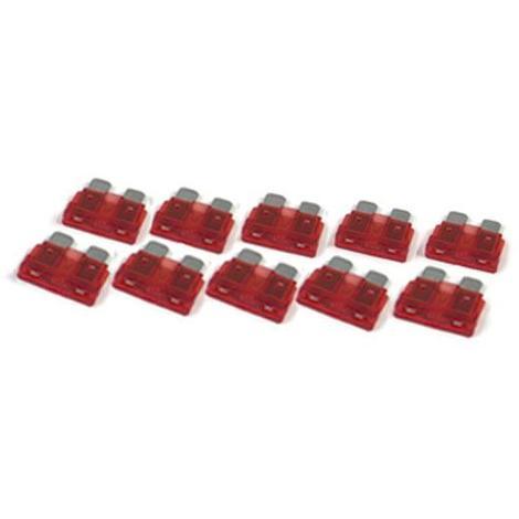 % BLISTER 10 FUSIBLES ESTANDAR DE 10 A. *ATO*  PARA VEHÍCULOS, TENSION MAX. 32V. C/C (COLOR ROJO)