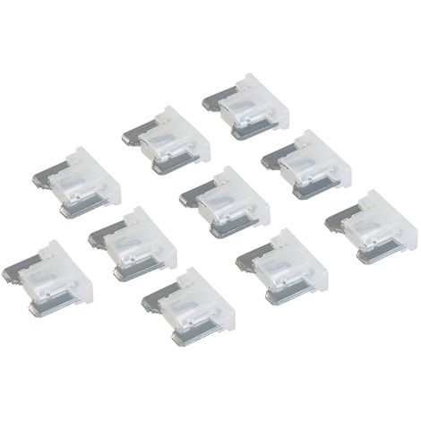 % BLISTER 10 MINIFUSIBLES PERFIL BAJO DE 25 A. *ATT*  PARA VEHÍCULOS, TENSION MAX. 32V. C/C (COLOR  TRANSPARENTE)