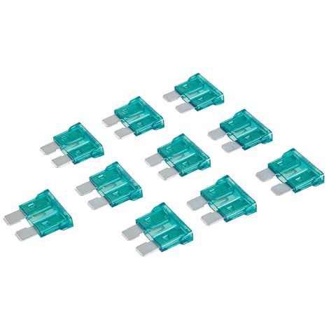 % BLISTER 10 FUSIBLES ESTANDAR DE 30 A. *ATO*  PARA VEHÍCULOS, TENSION MAX. 32V. C/C (COLOR VERDE)