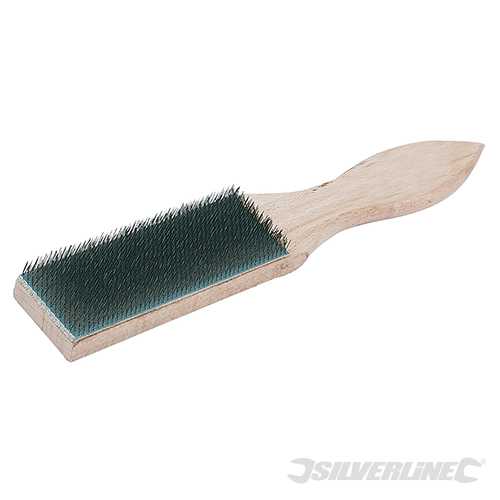 % CEPILLO DE LIJA CON MANGO DE MADERA,  40 MM., *SILVERLINE*