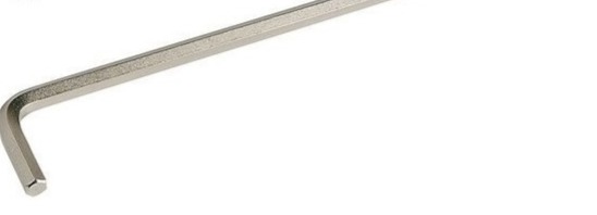 BLISTER DE 5 LLAVES ACODADA ALLEN EXTRALARGA, Ø4 X 140 MM.
